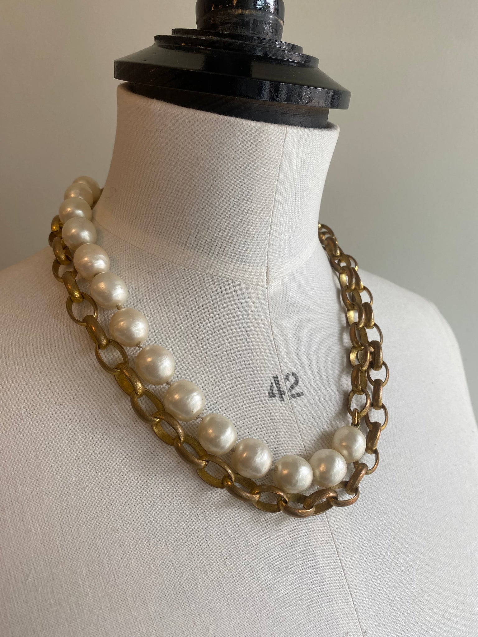 Vintage Pearl & Chain Sautoir