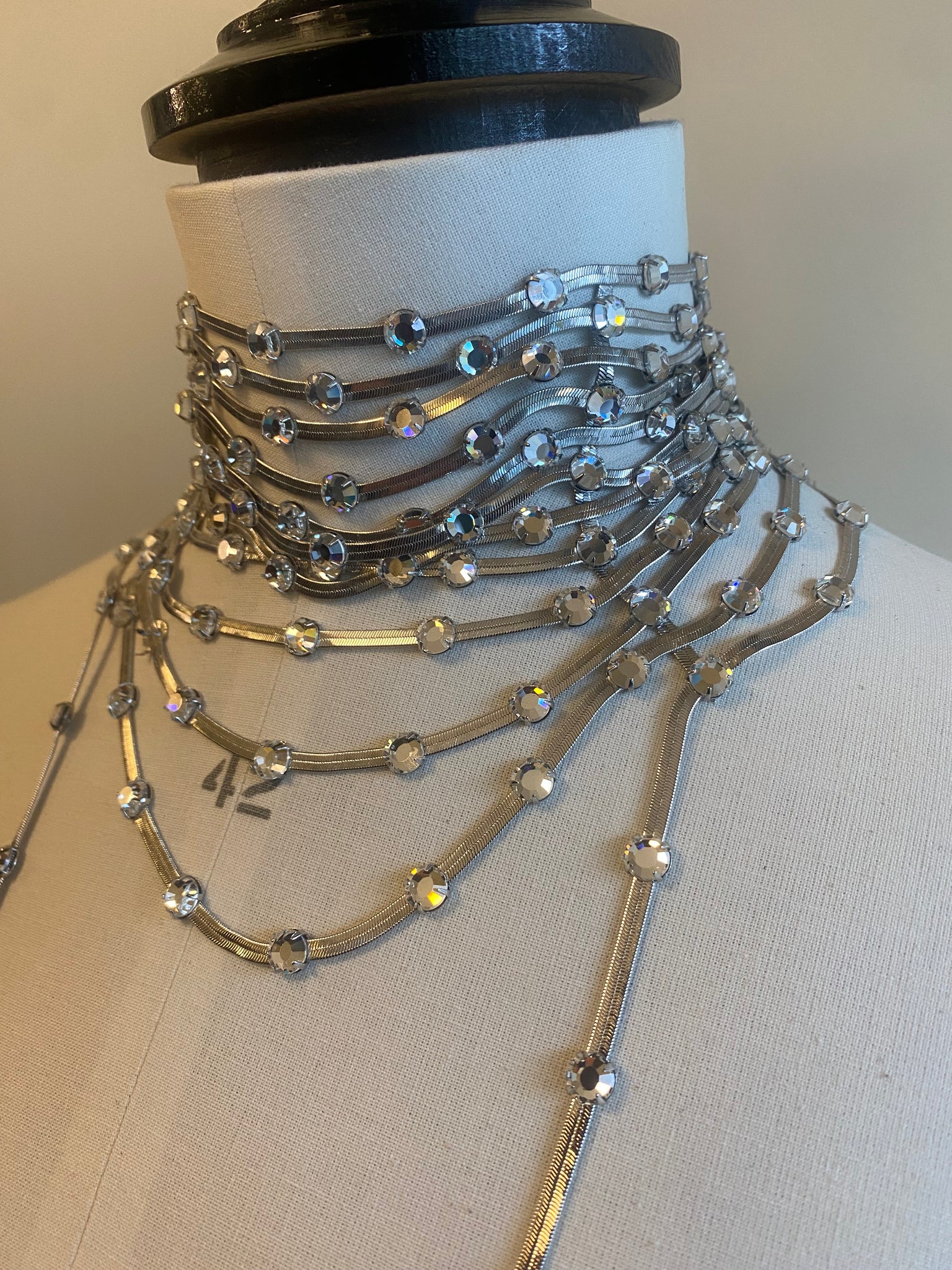 Layered Diamanté Necklace