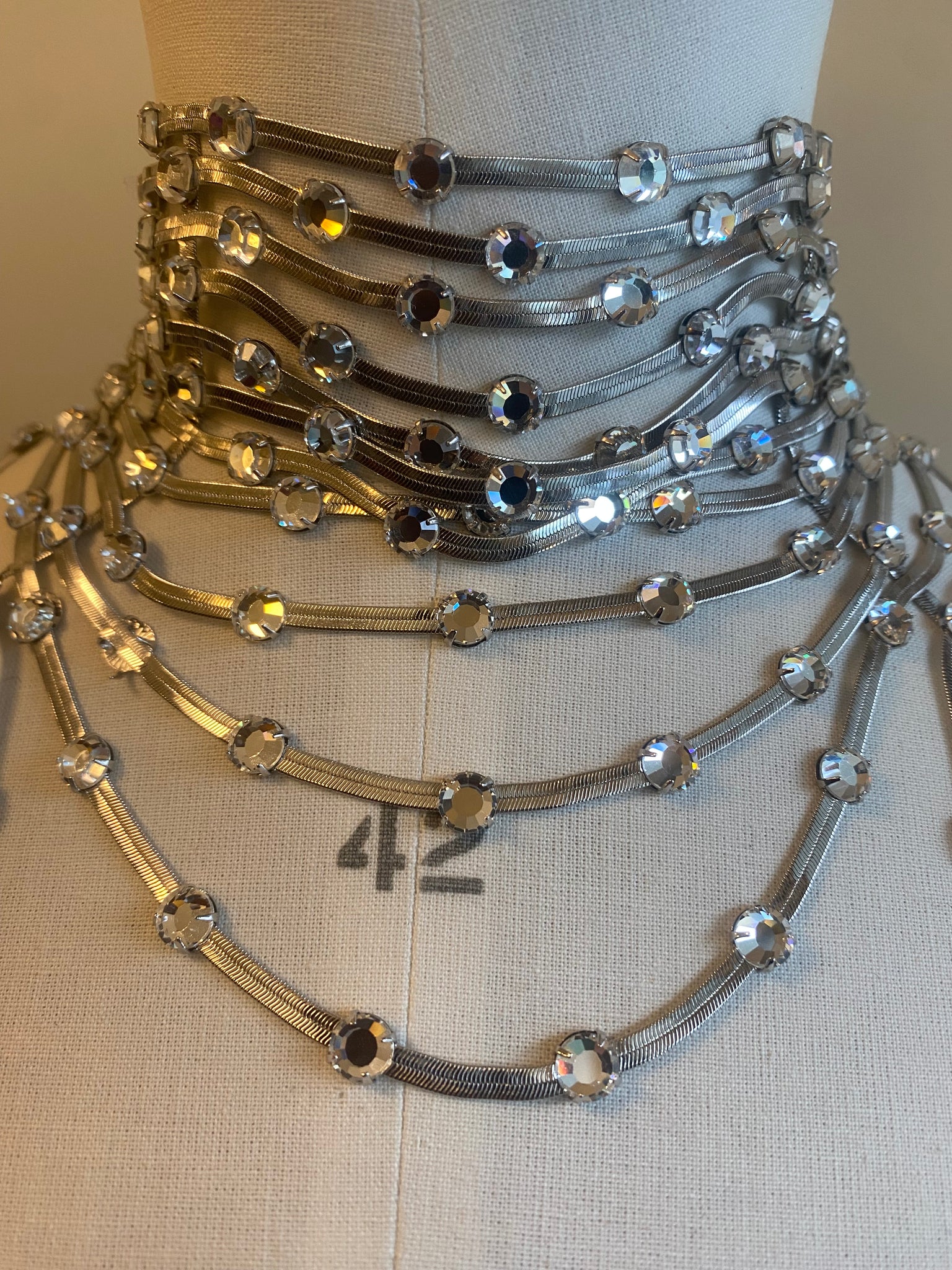 Layered Diamanté Necklace