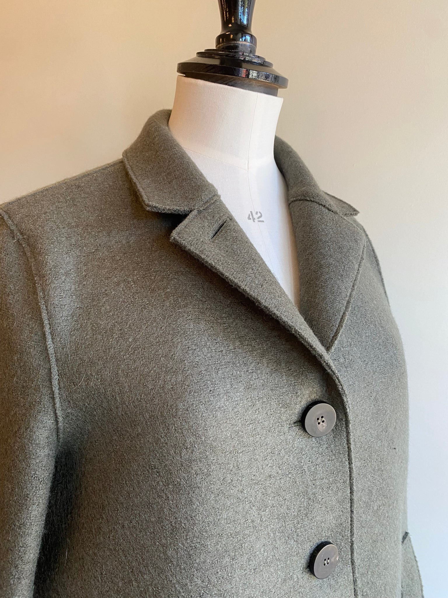 Boiled Wool Coat