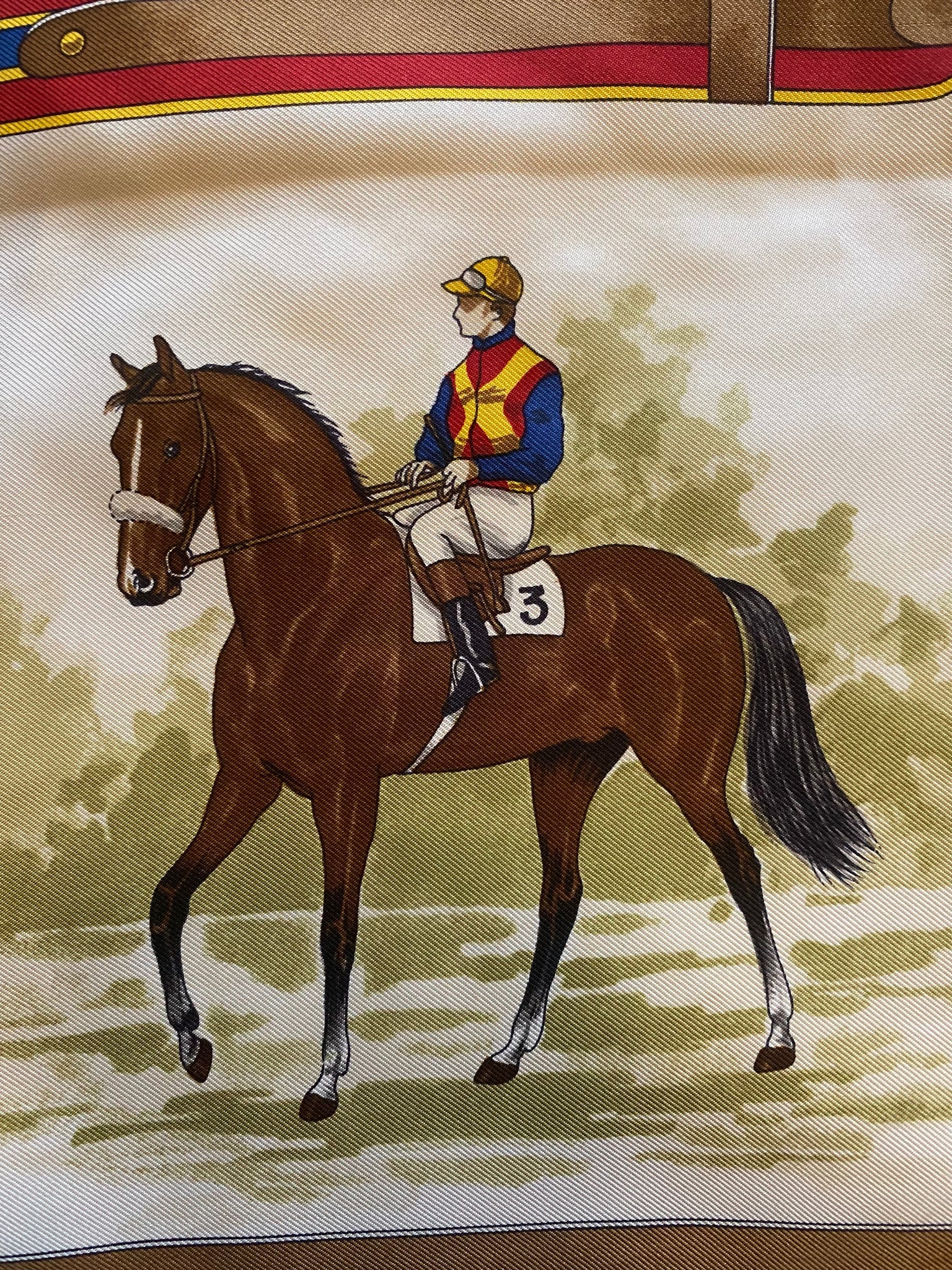 Silk Racehorse Scarf