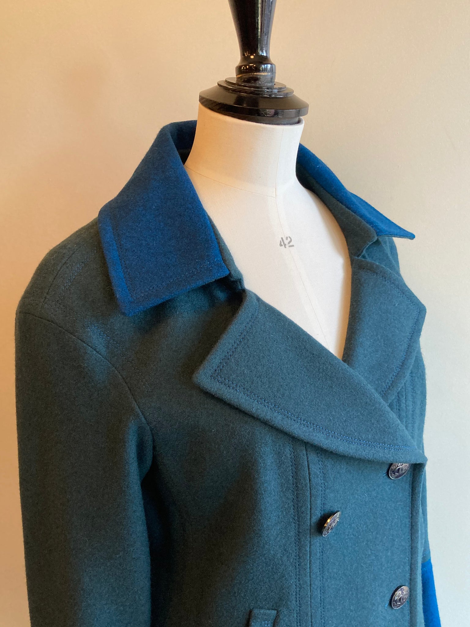 Vintage Boiled Wool Coat