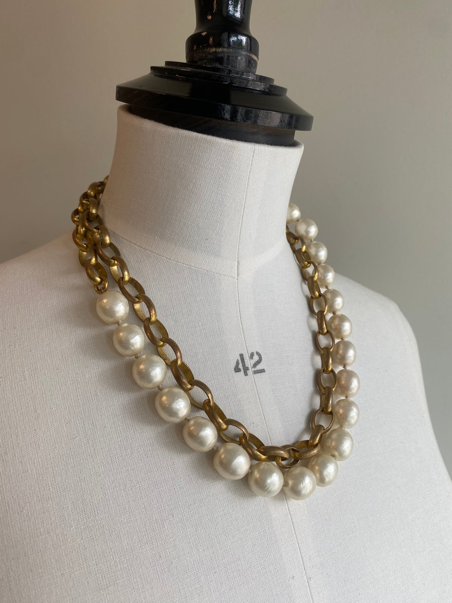 Vintage Pearl & Chain Sautoir