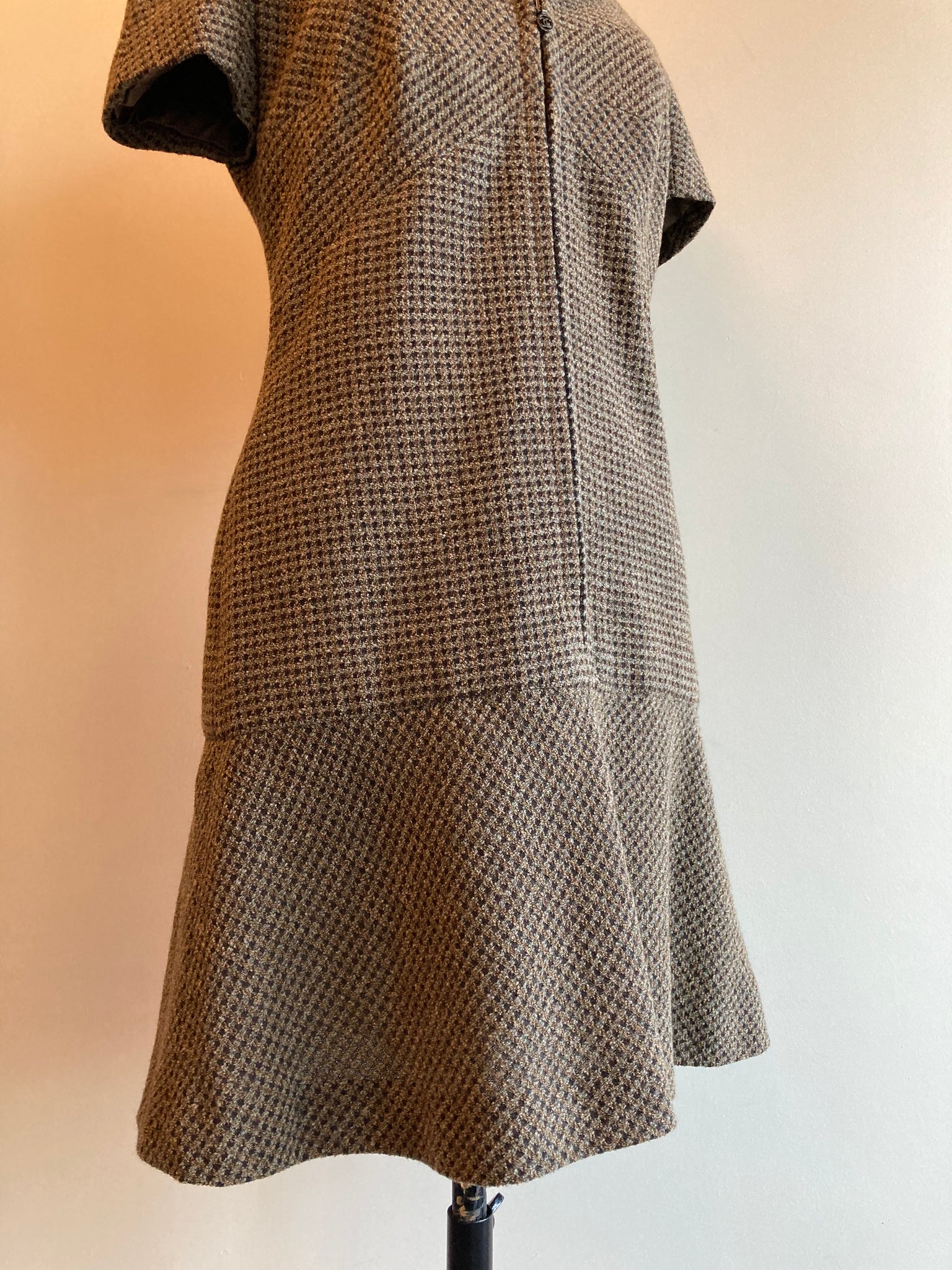 Vintage Boucle Zip Dress