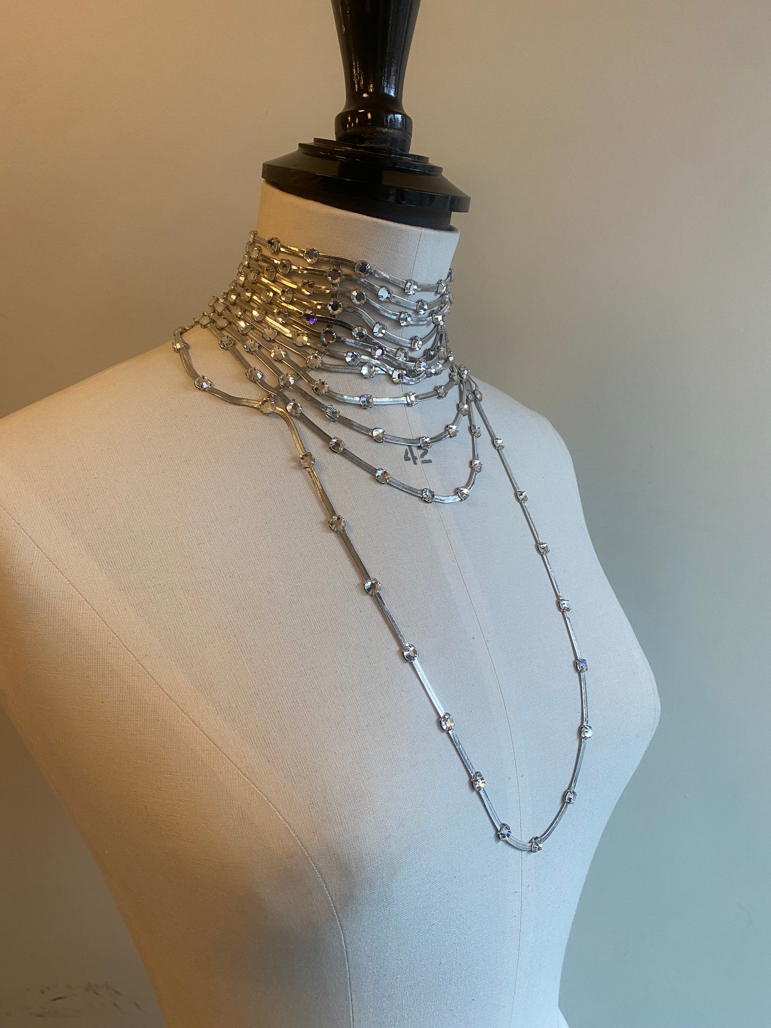 Layered Diamanté Necklace