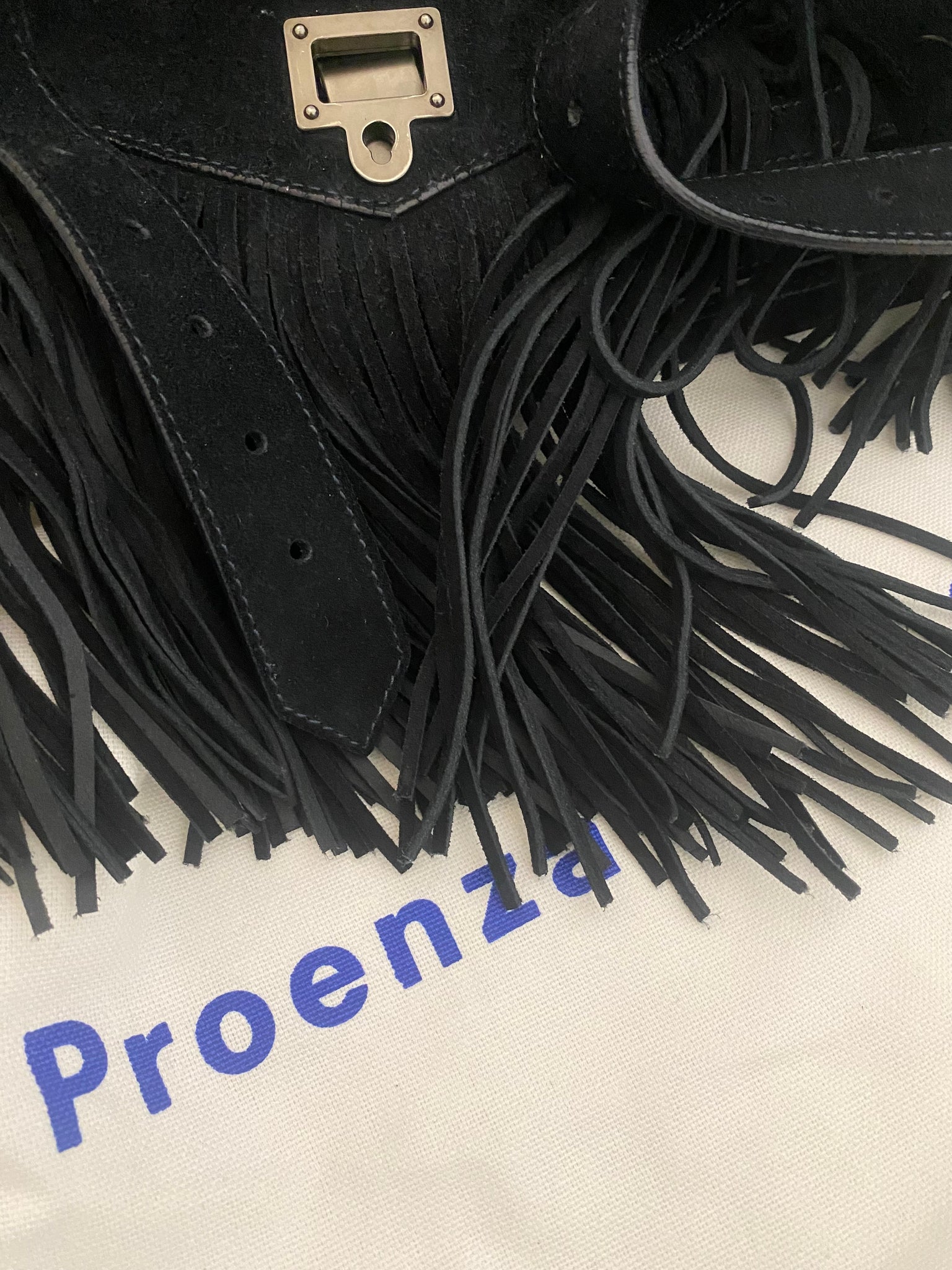 Fringed Suede Crossbody