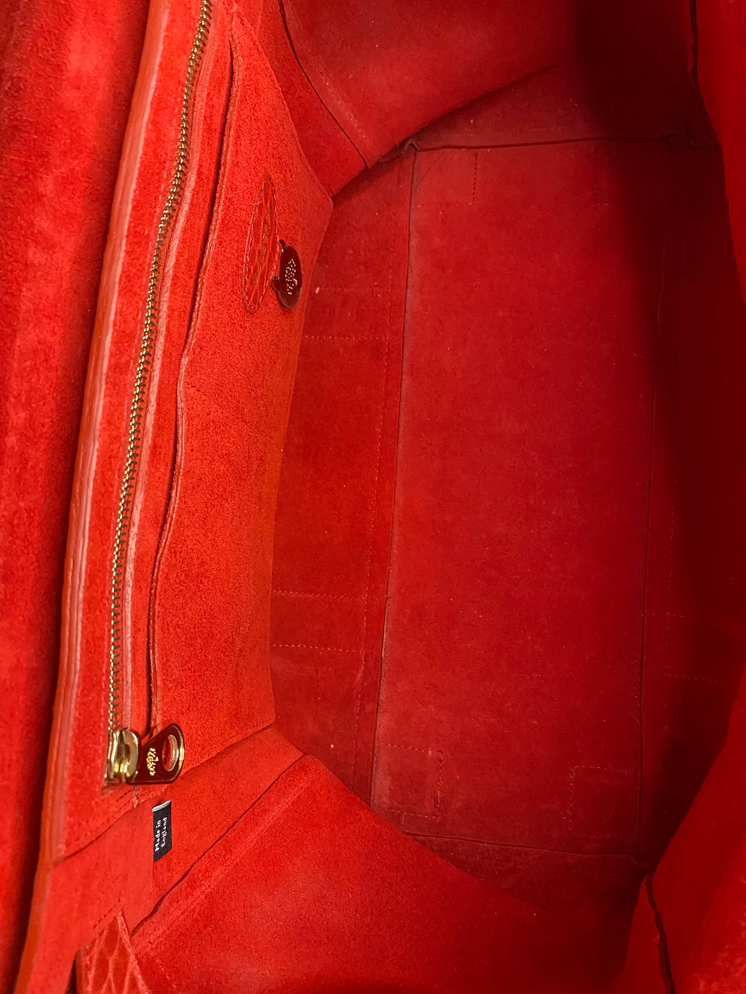 Poppy Red Textured Calf Bayswater