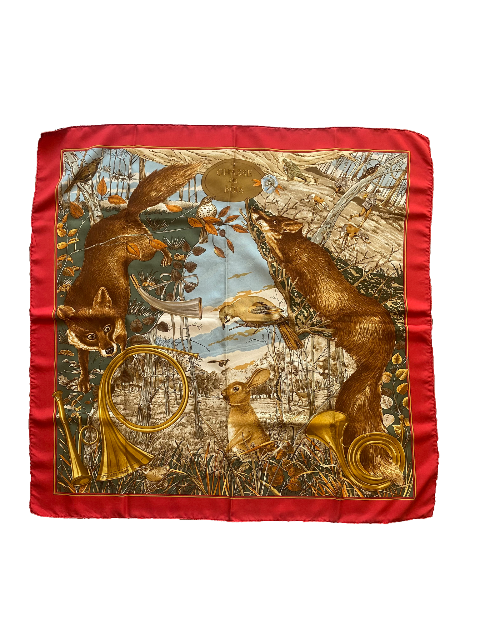 La Chasse aux Bois Silk Scarf