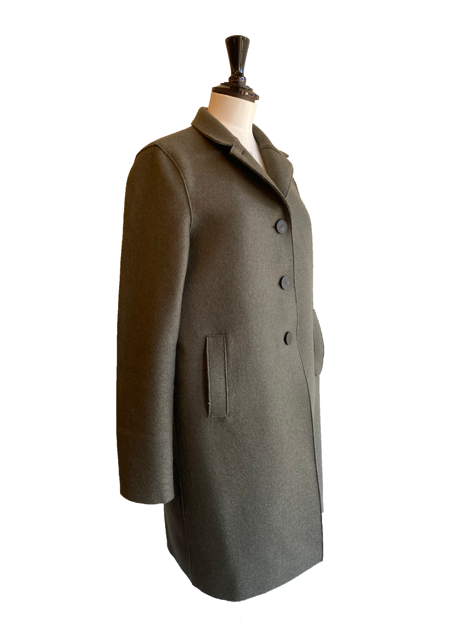 Boiled Wool Coat