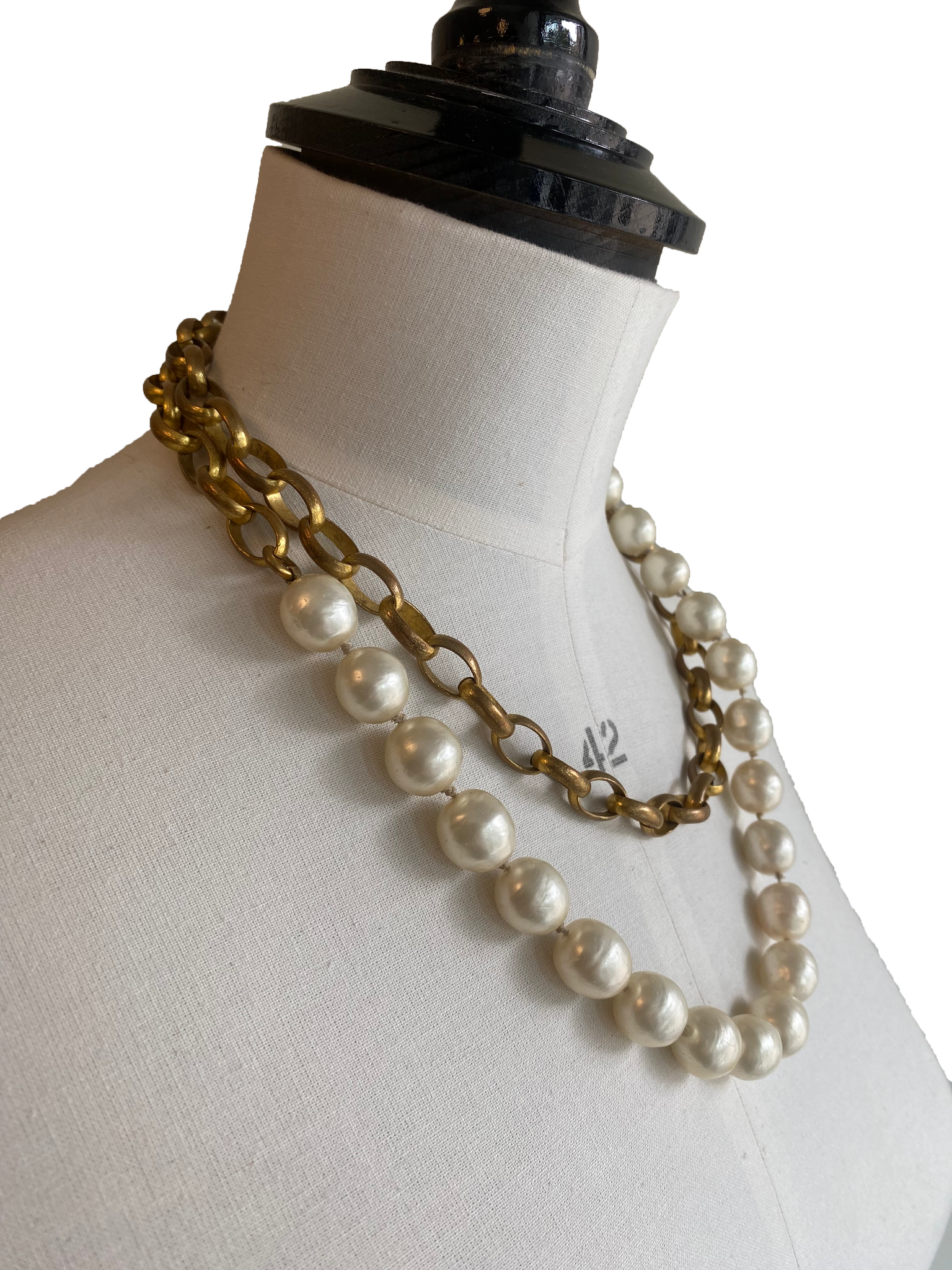 Vintage Pearl & Chain Sautoir