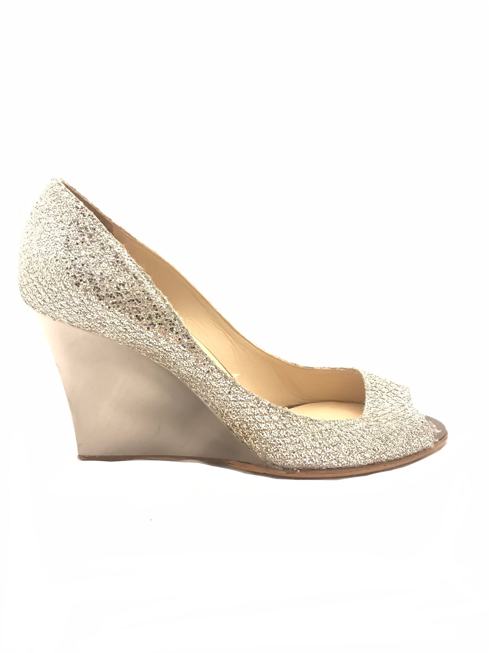 Jimmy Choo Glitter Wedges – Isabella's Wardrobe