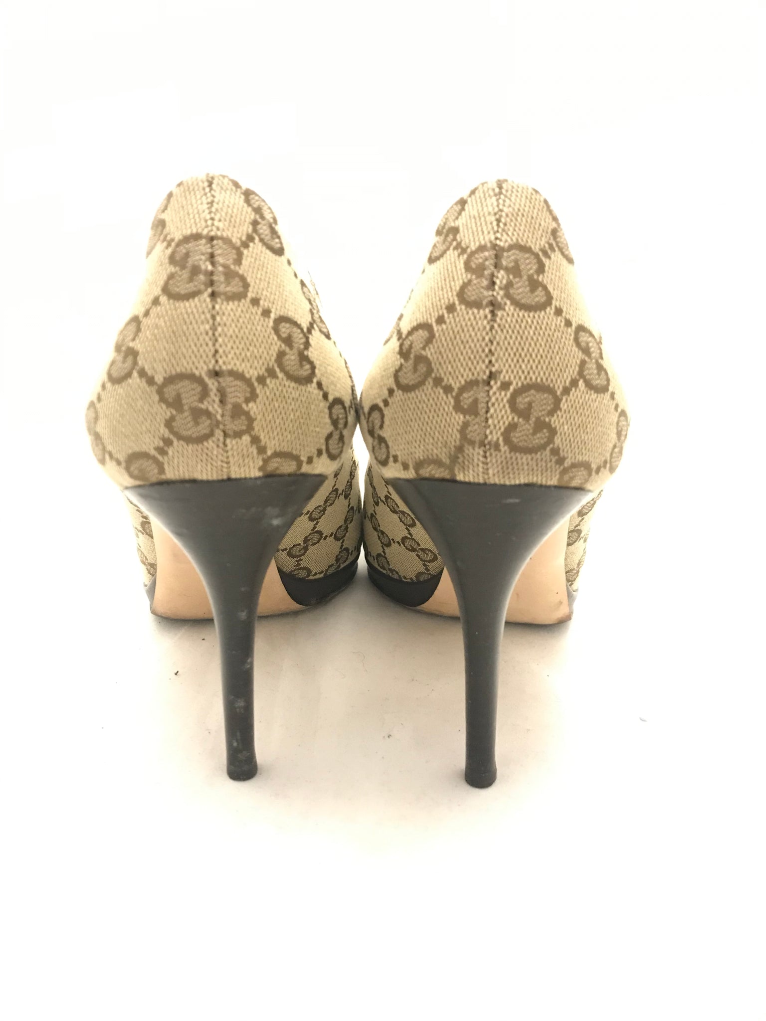 Gucci Horsebit Peep Toe Heels – Isabella'S Wardrobe