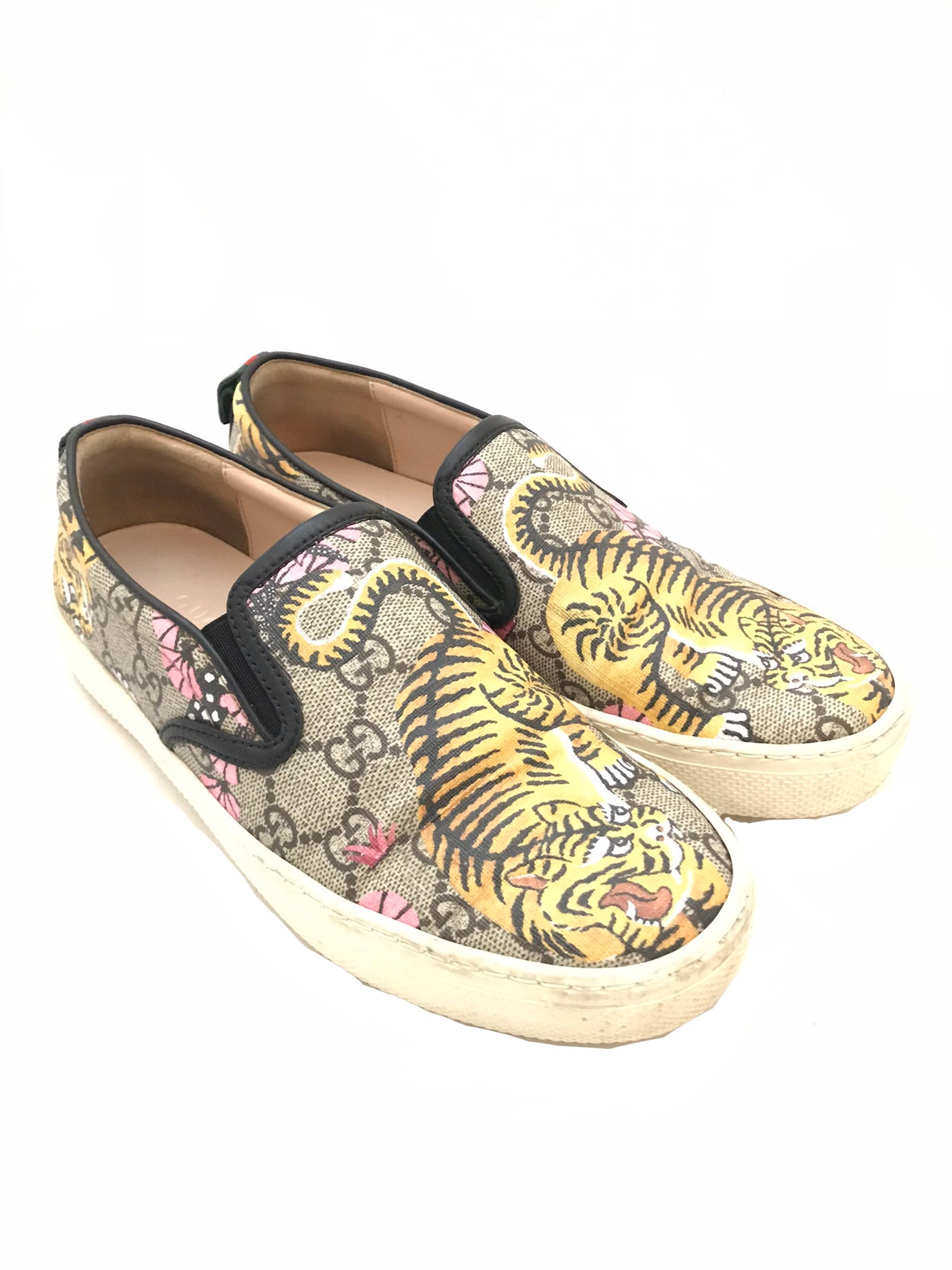 Gucci Bengal Tiger Slip Ons – Isabella'S Wardrobe